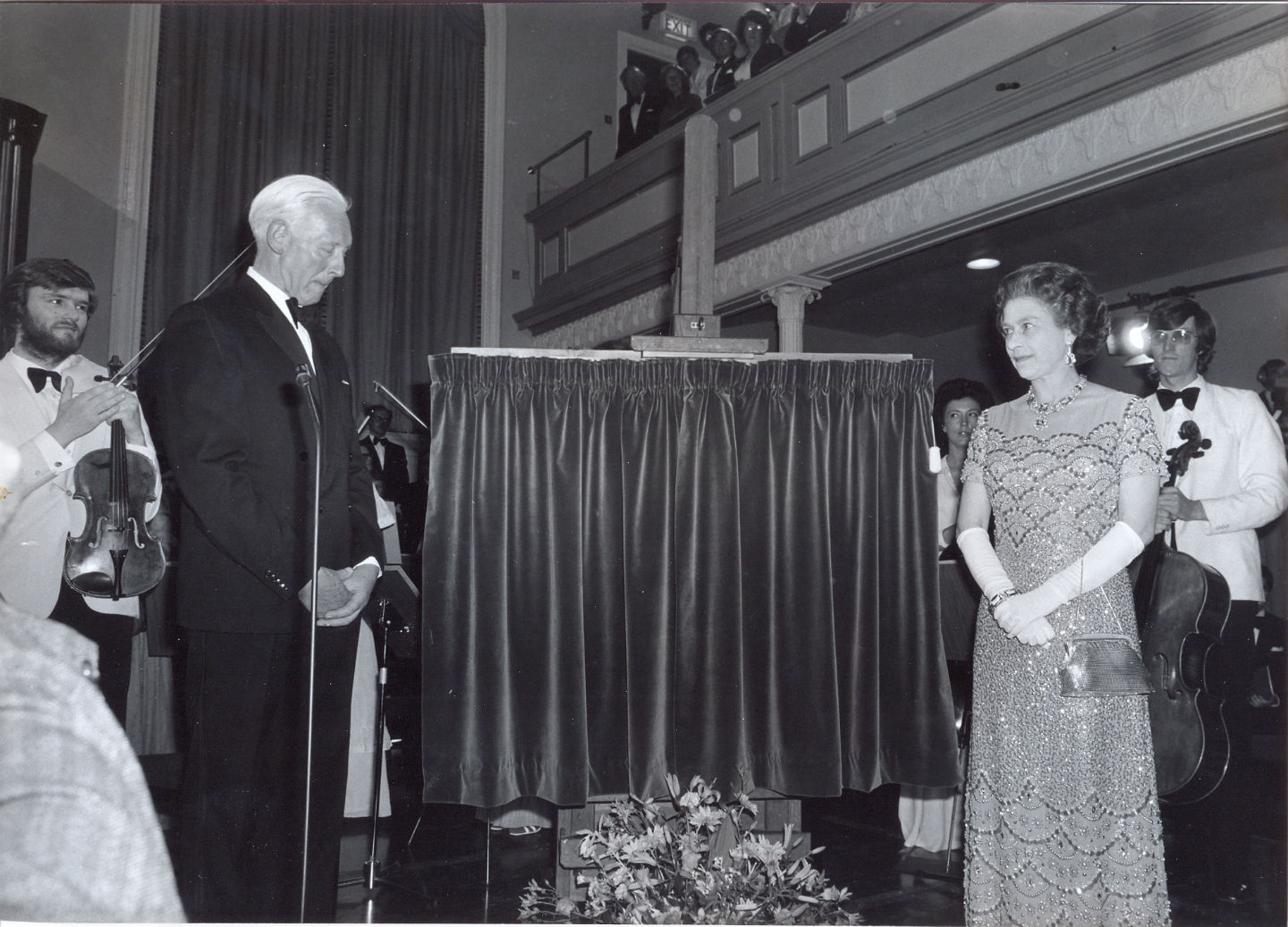 HM Queen Elizabeth II unveils The Queen's Hall plaque